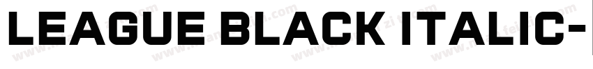 League Black Italic字体转换